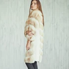 Vest Comfortable Fox Fur Coat Fashion Real Fox Fur Vest Hooded Fox Fur Coat