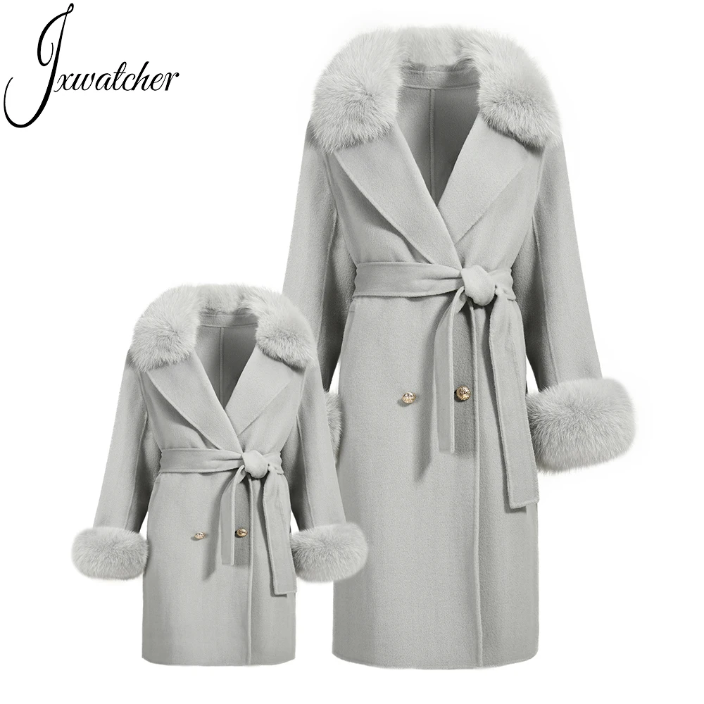Double-breasted Trench Cashmere Coat Kid And Mom Wool Coat Winter Luxury  Real Fox Fur Collar Children Baby Kids Cashmere Coat - Buy Kids Cashmere  Coat,Cashmere Baby Coat,Cashmere Children Coat Product on Alibaba.com