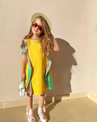RTS 2023 summer toddler girls dresses new fashion 1-7 years old little girls clothing boutique girl's casual dresses