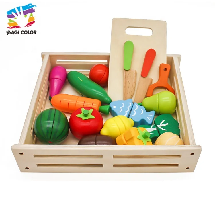 childrens wooden play food