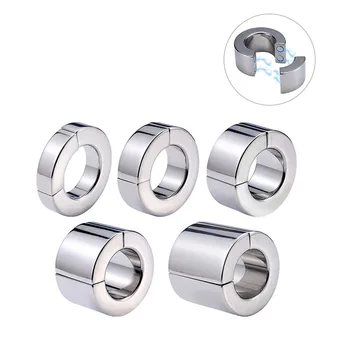 5 Sizes Exercise Male Scrotum Cock Rings Glans Men Sex Toys Metal Stainless Steel Penis Ring