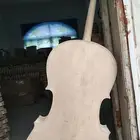 Unfinished Cello Quality Solid Wood Flamed Cello Unfinished White Cello 4/4 Made In China