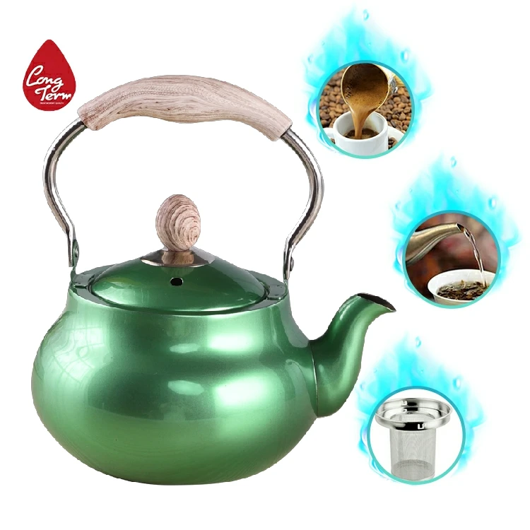 High Quality black  stainless steel High-temperature teapot