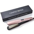 Straightner Titanium Flat Irons Pink Iron Custom Logo Private Label Straightner Fast Heating Adjustable Temperature