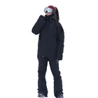 Unisex Jacket Winter High Quality Unisex Men Women Waterproof Brand Black Ski Jacket Cloth Winter