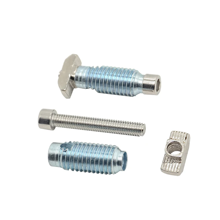 Aluminum Profile Threaded Fastening Sleeve/30/40 Right Angle Quick Fix Screw Nut Connector manufacture