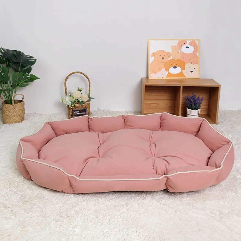 product washable kitten bed nonslip round fluffy plush pet bed for pets-52