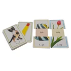 Art Paper C2s Paper 350gsm Art Paper C2s Custom Printed English Flashcards Educational Flash Cards For Babies