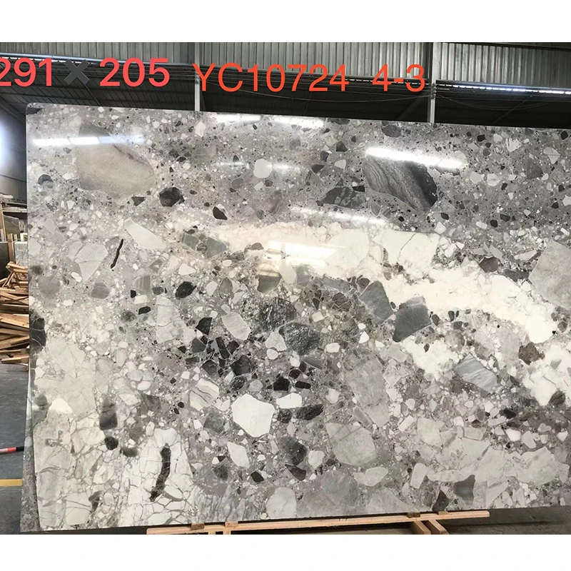 product cobico grey polished porcelain marble slab for kitchen countertops interior wall floor design white marble countertop good price-2