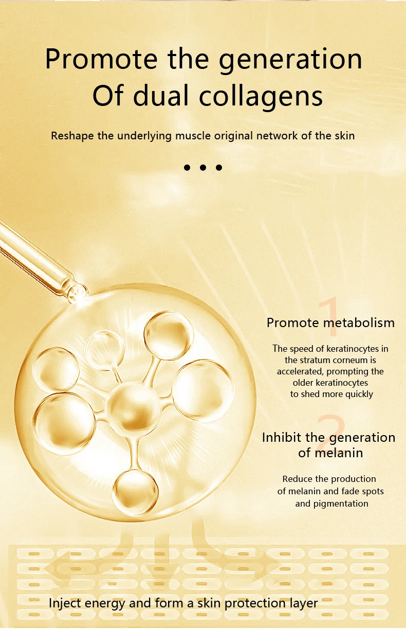 DR RASHEL Age-Defying Night Serum Firming Liquid ODM Home Use Anti-Aging Skin Repair Serum with Hyaluronic Acid for Face Body