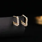 Heart Pearl Earrings Earrings 2021 Heart Big Hoop Crystal Stone Freshwater Pearl Earrings For Women