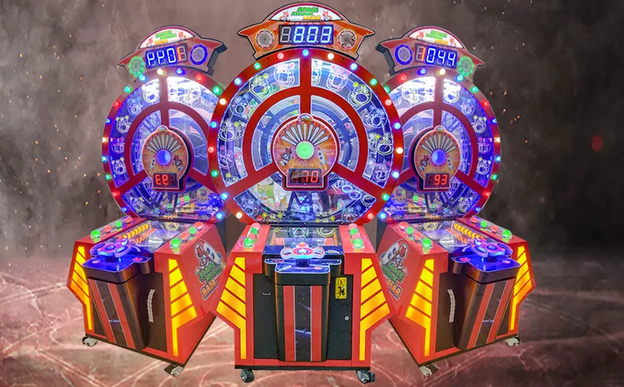 High Profit Coin Operated Arcade Game Machine Little Bear Ferris Wheel Lottery Ticket Arcade Lucky Draw Machine