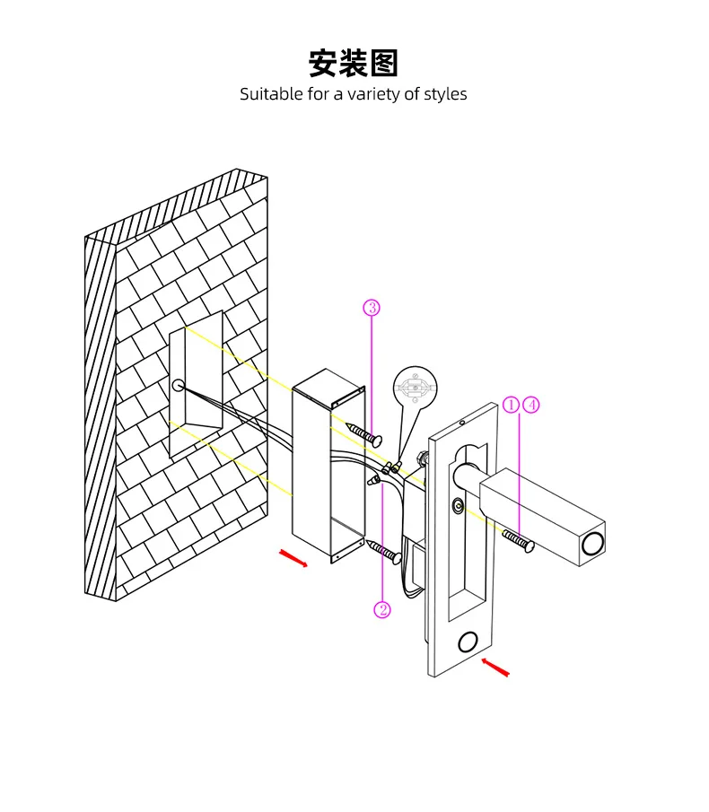 Modern Recessed Hotel Bedside Wall Reading Lamp LED Bed Head Reading Light