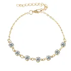 Ankle Anklet New Arrival Hot Selling Women Trendy 8mm Bling Crystal Cuban Link Heart Ankle Bracelet Anklet