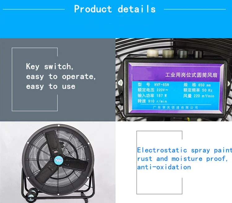 Drive Industrial Drum Fan, 24'', 48inch - detail 4