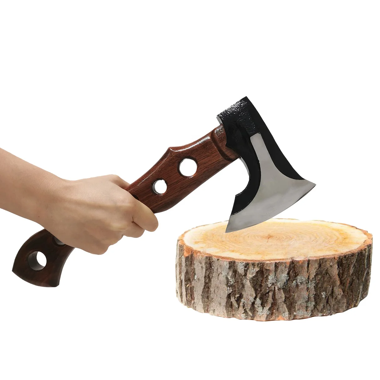 Customizable Camp Survival Felling Axe Forging Cutting Hatchet Hunting Axe Splitting Camping Axe with Bamboo Handle for Outdoor