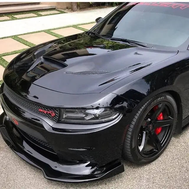 dodge charger carbon fiber front splitter