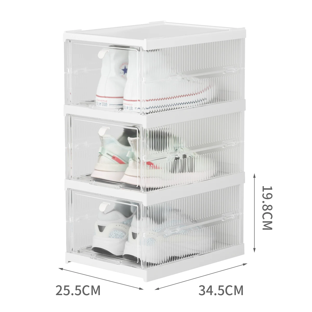 HAIXIN Multi-layer Plastic Transparent Shoe Storage Box Drawer Plastic Shoe Box