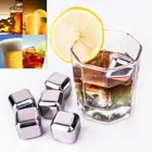 Ice Metal Ice Cubes Rock Stones Reusable Ice Cubes Beverage Chilling Rocks