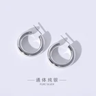 Hoop Earrings Earringshoophoop Latest Design 925 Sterling Silver Tube Hoop Earrings
