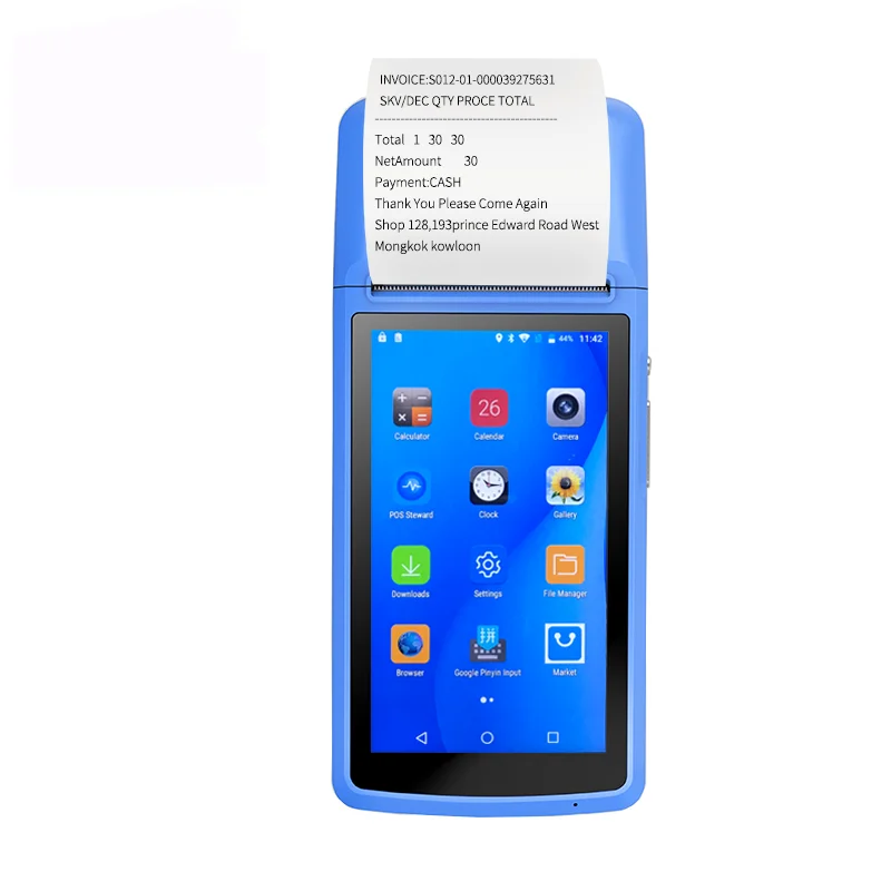 Handheld Android Pos Device Barcode 