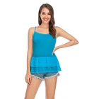 Girl Knitted Vest Summer New Style Home Living Wear For Girl Women's Slim Round Neck Knitted Vest