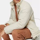 Outer Jacket Zip Fastening Cotton Filling Velvet Outer Fabric Puffer Jacket Men Winter Style