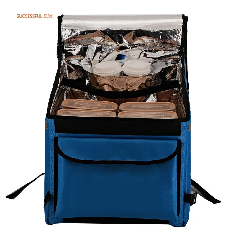 Reusable Eco-Friendly Cooler Backpack for Delivery Food Insulated Box details