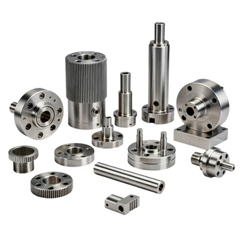 Precision 3/4/5 Axis CNC Metal Machining Milling Stainless Steel Brass Aluminum Titanium CNC Turning Mechanical Component Parts