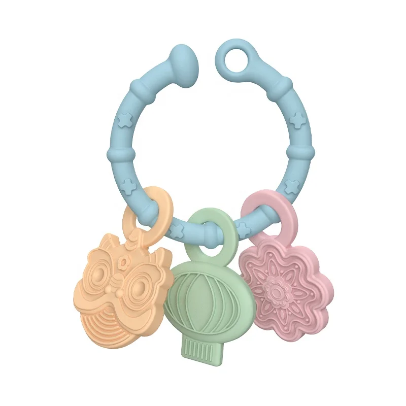 Wholesale BPA Free Chewable Sensory Toys Teething Toy Baby Teethers Silicone Teether