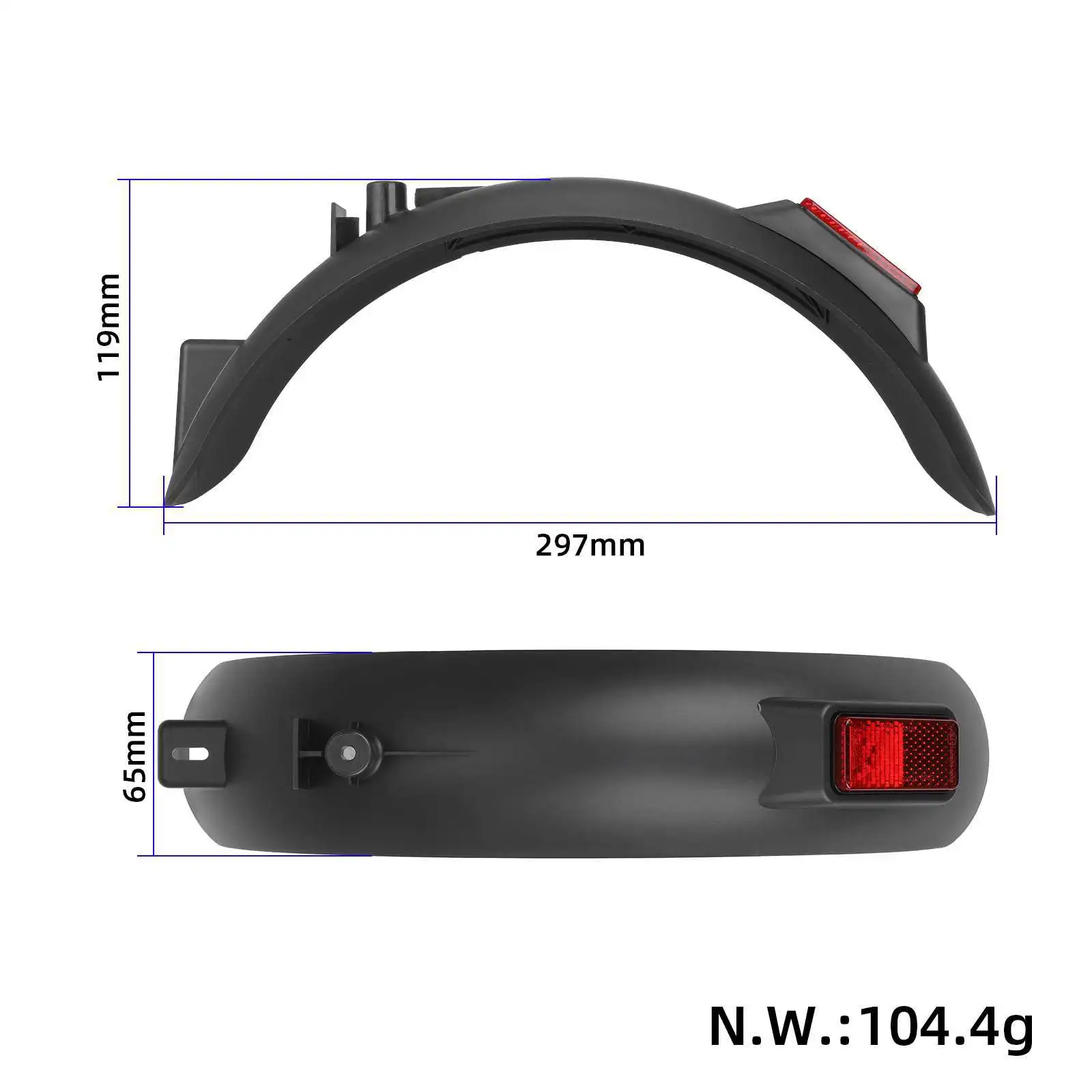 Original 48v Rear Fender Protection for Xiaomi 4Lite 2nd Generation Electric Scooter Parts