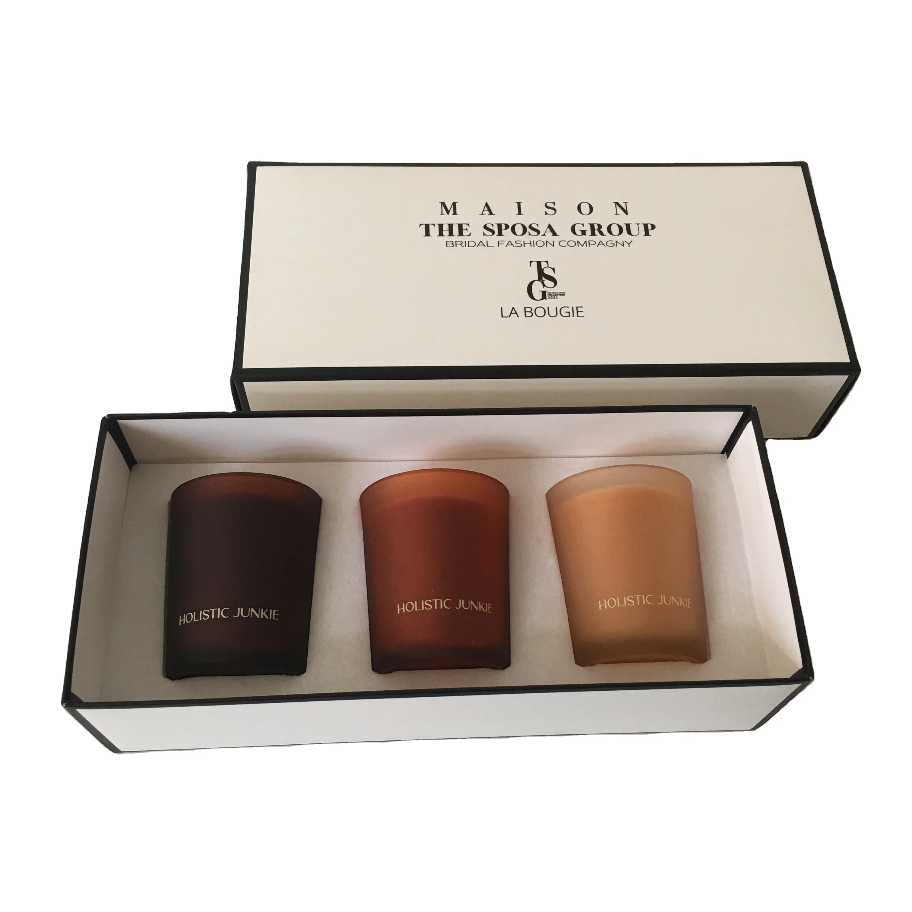 promotion products aroma candle gift set 3 pcs , white scented