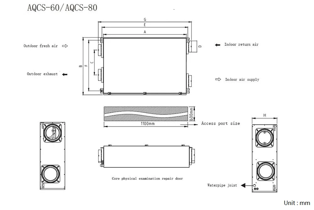 Heat Recovery Ventilation Dehumidifier, Ceiling, HRV, ERV - detail 14