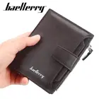 Fashion Wallet 2020 Baellerry Fashion Vegan PU Leather Short Pocket Card Holder Men's Wallet