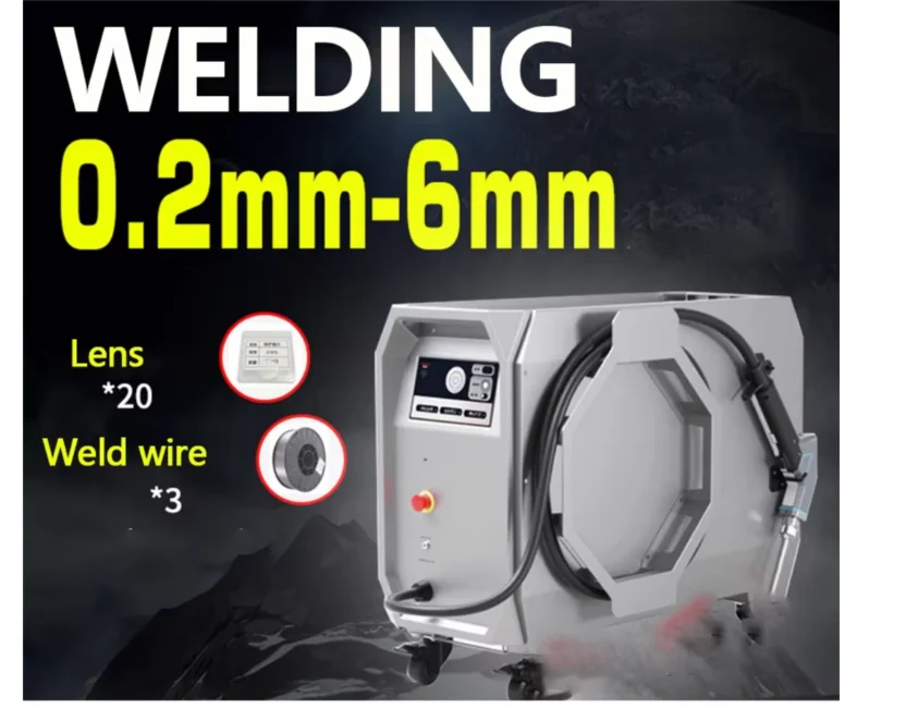 Portable 1000W-2000W Fiber Laser Welding Machine 4-in-1 for Metal Aluminum Stainless Steel Cutting & Welding
