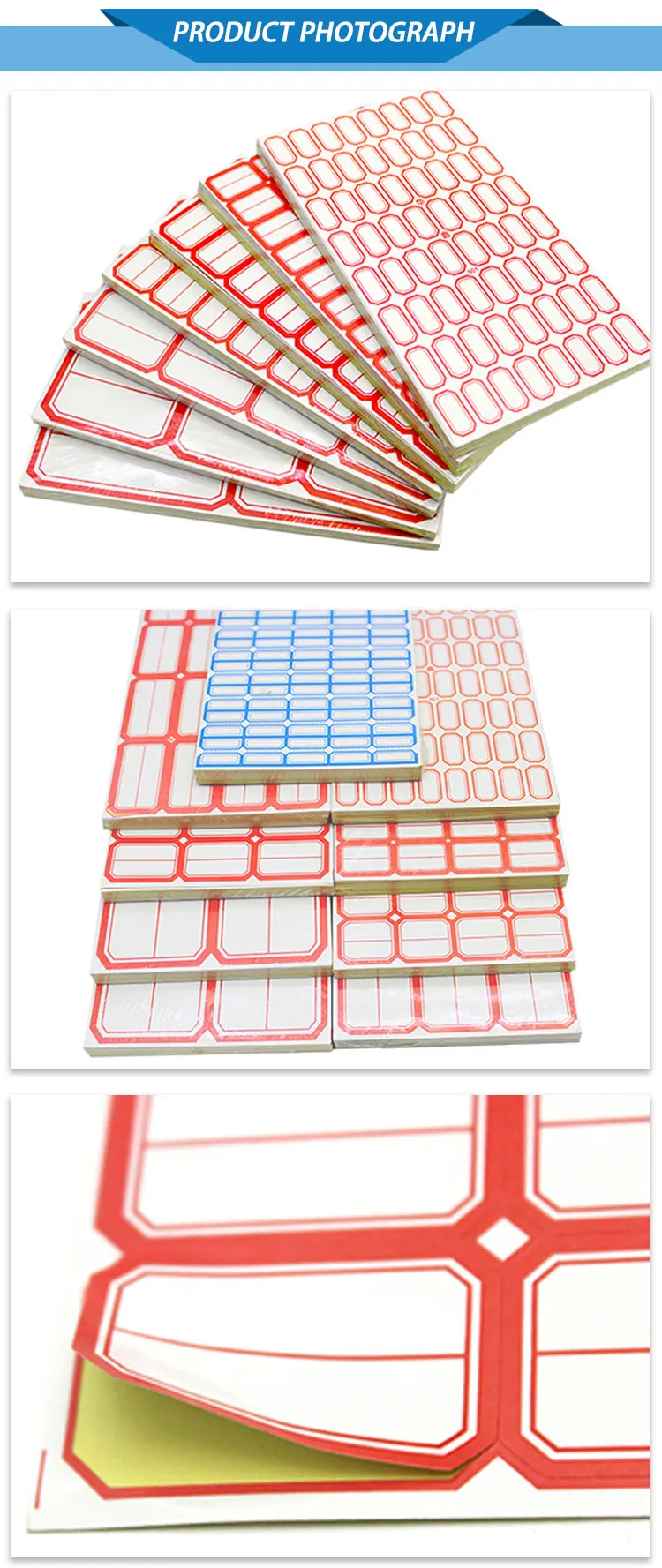 59*84mm 4pcs/sheet Colorful Price Tag Sticker Self-adhesive Refrigerator Sticky Notes Dialog Marker Warm Tip Note Classification manufacture