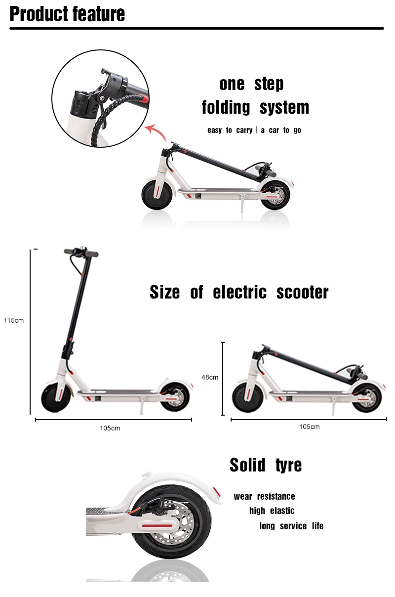 Hot sale factory direct 2 wheel pro china electric scooter powerful electric scooter adult 350w hot sale electric scooter