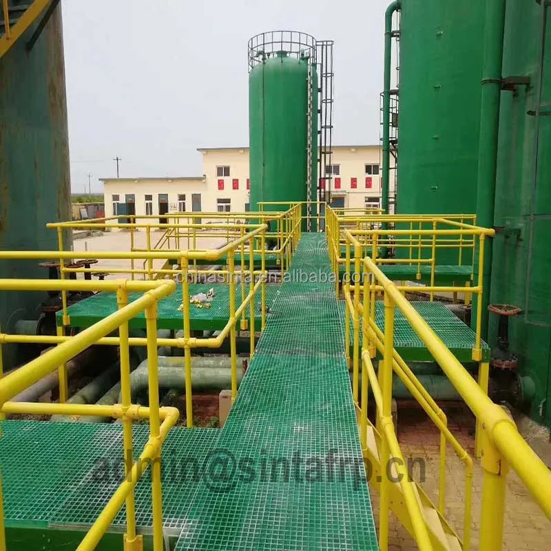 Heavy Duty Floor Deck Walkway Platform Fiberglass Pultruded Profile Frp