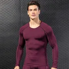 Shirt Gym Shirt Men Custom Logo Men's Fitness Running Gym T Shirt Blank Long Sleeves