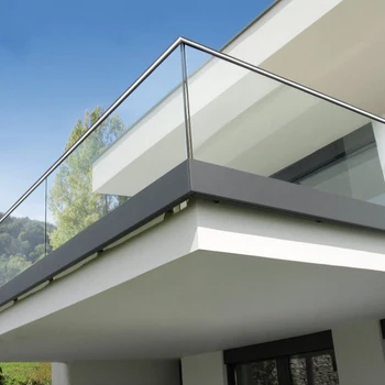 EX-factory aluminum handrail/glass balustrade/glass railing aluminum