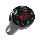 Car Hot Sale ZONE E6 USB Car FM Transmitter With 3.5 AUX Receiver Dual Output Mp3 Player