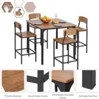 Table 4 2021 Hot Sale Dinning Table Set Load-bearing Dining Room Furniture With 4 Chairs