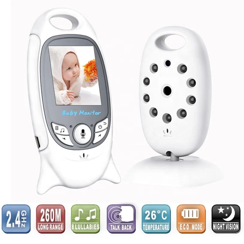 Amazon hot LCD monitor VB601 night vision wireless babyphone channel audio temperature monitor video baby monitor