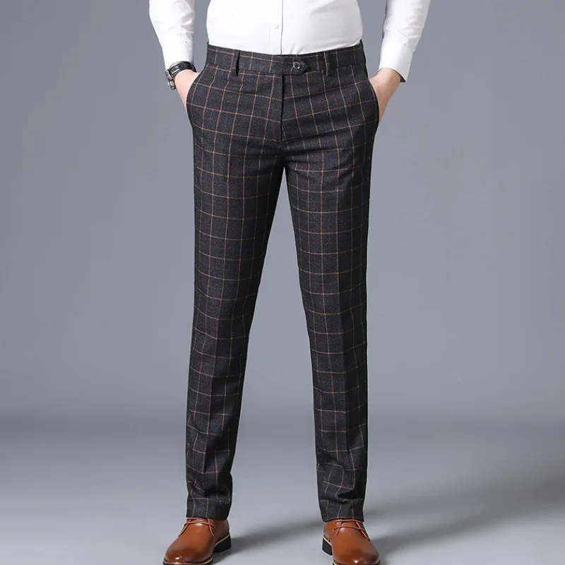 Fabric School Uniform Plaid Pants 