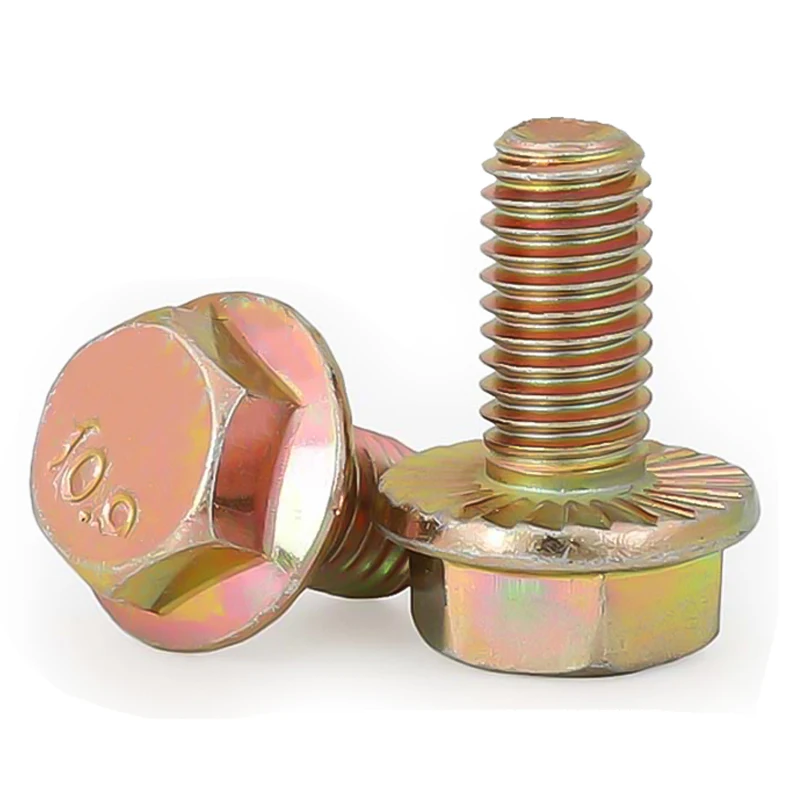 Good Price Carbon Steel Bolt DIN6921 Hexagon Flange Bolts DIN6921 Hex Head Flange Bolts for Building factory