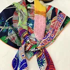 Scarf Long Print Silk Scarf Custom Printing Long Scarf Silk Bandana For Women Head Scarf