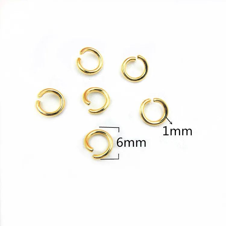 Stainless Steel K Real Gold Pvd Plated Mm Mm Connector Rings