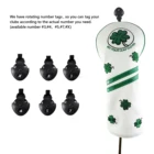 2020 NEW Golf Headcover Black Driver Wood UT Set PU Leather 4 Leaf Clover Lucky Club Cover Custom Logo