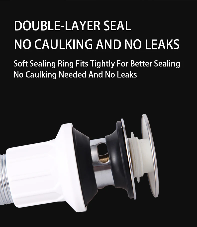 Modern Stainless Steel Pop-Up Drain Accessory for Hotels Serving Floor Basin Drain Copper Strainer Pop-Up Stopper for Bathroom details