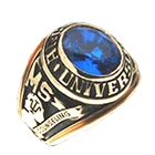 Tanzanite Blue Jewelry Fire Opal Ring Men's Class Ring Synthetic Mexican Tanzanite Blue Fire Opal Jewelry